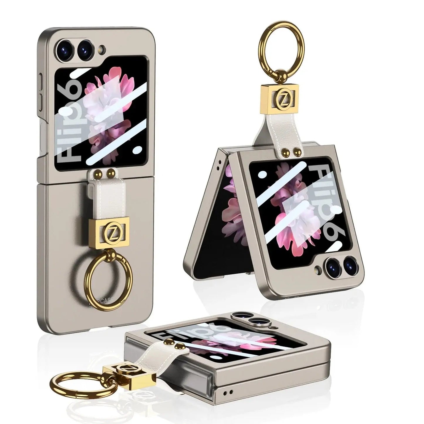 Sleek Galaxy Z Flip Ultra Slim Ring Holder Case