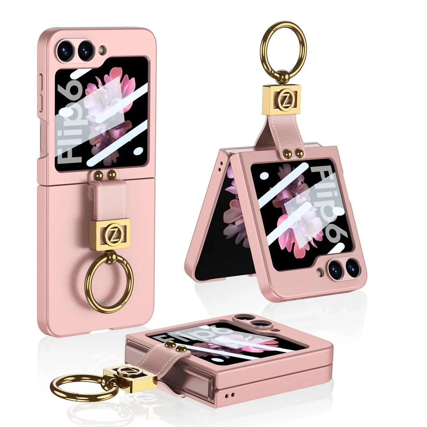 Sleek Galaxy Z Flip Ultra Slim Ring Holder Case