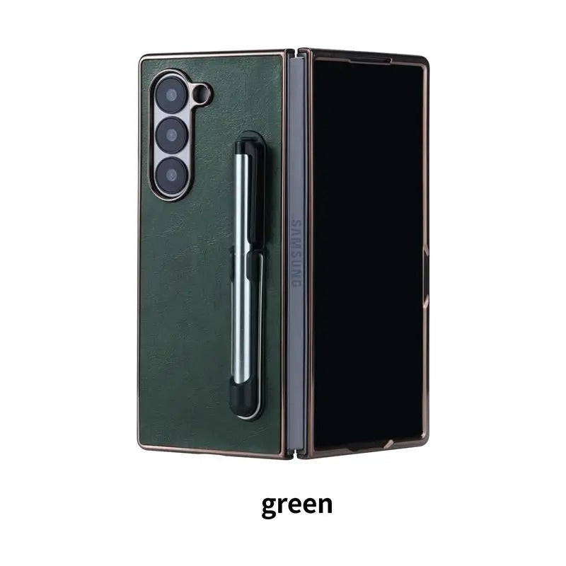 Luxon® - Retro Leather Kickstand Case with Pen Holder