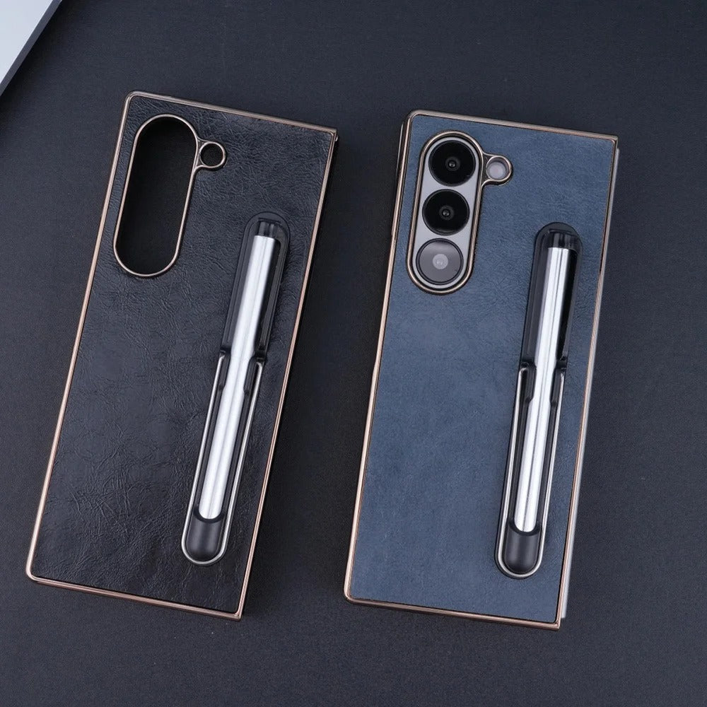 Luxon® - Retro Leather Kickstand Case with Pen Holder