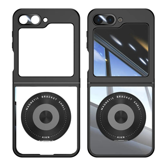 Stylish Metal Wireless Charger Holder Case for Galaxy Z Flip