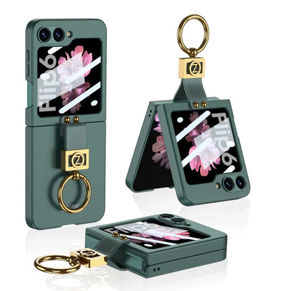 Sleek Galaxy Z Flip Ultra Slim Ring Holder Case