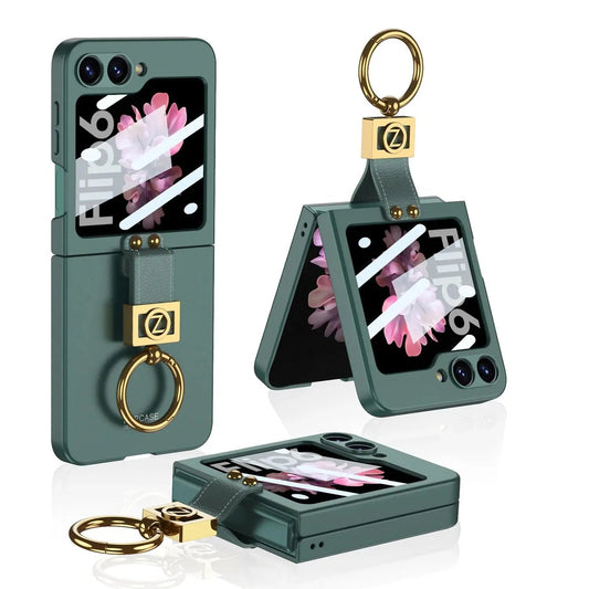 Sleek Galaxy Z Flip Ultra Slim Ring Holder Case