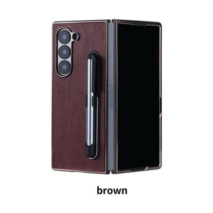 Luxon® - Retro Leather Kickstand Case with Pen Holder