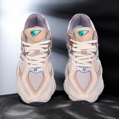 AERODYNEX™ FreshWave Lightweight Runner – Retro Mesh & Suede Training Sneaker