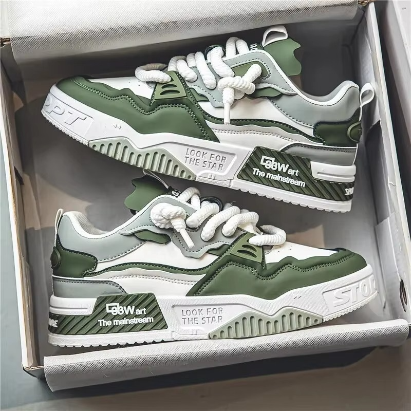 Nexorise™ StreetWave Chunky Skate Sneaker – Modern Layered Panel Design