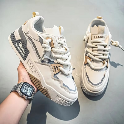 Nexorise™ StreetWave Chunky Skate Sneaker – Modern Layered Panel Design