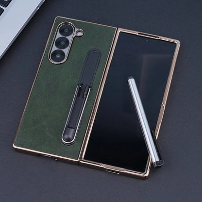 Luxon® - Retro Leather Kickstand Case with Pen Holder
