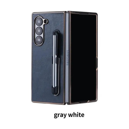 Luxon® - Retro Leather Kickstand Case with Pen Holder