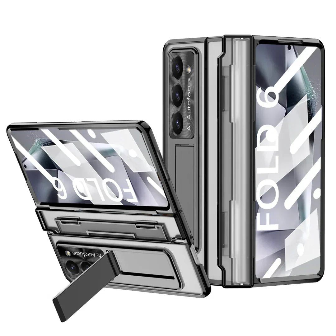 Hinge‑Shield Wireless Kickstand Case | Galaxy Z Fold 7 / 6 / 5 / 4