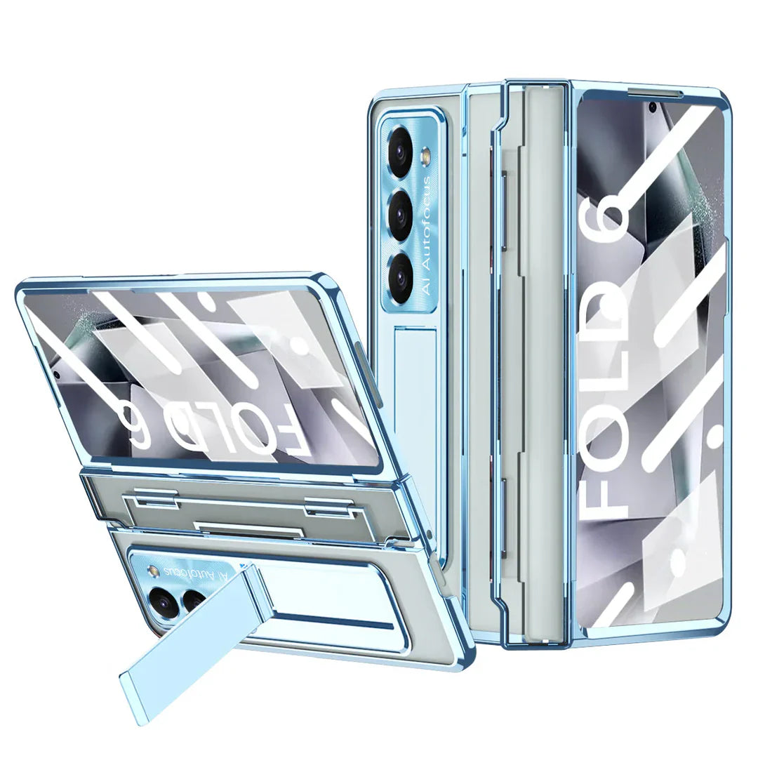 Hinge‑Shield Wireless Kickstand Case | Galaxy Z Fold 7 / 6 / 5 / 4