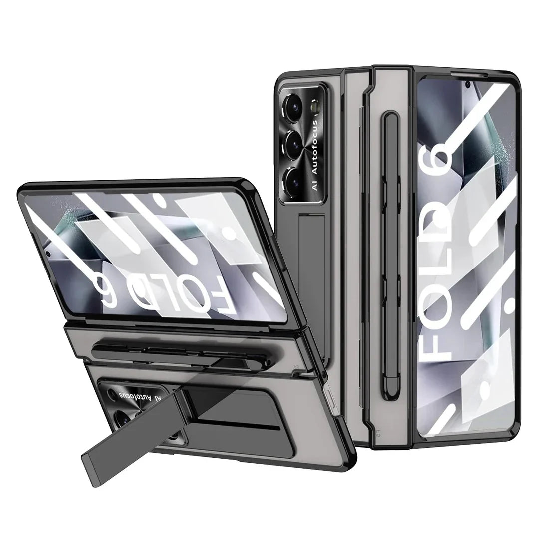 Hinge‑Shield Wireless Kickstand Case | Galaxy Z Fold 7 / 6 / 5 / 4