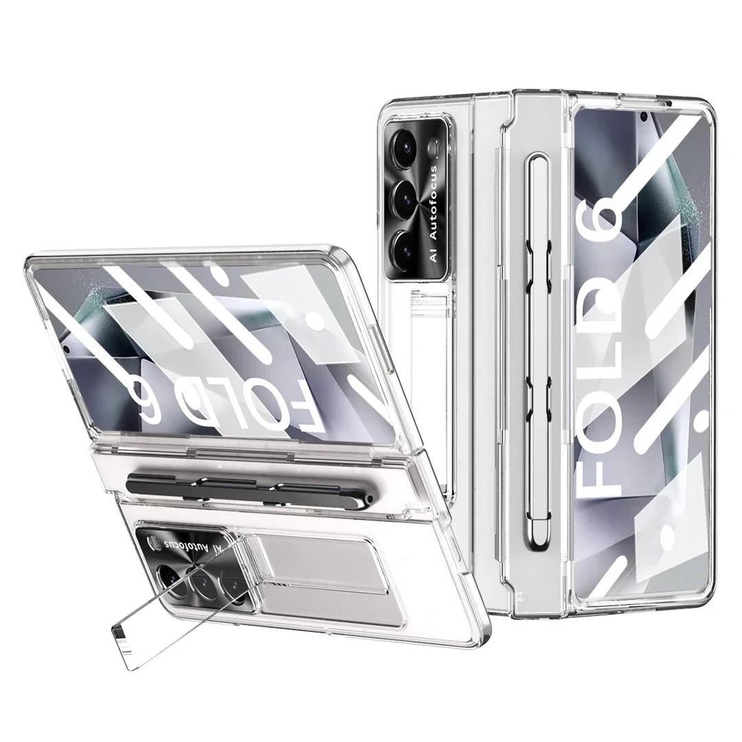 Hinge‑Shield Wireless Kickstand Case | Galaxy Z Fold 7 / 6 / 5 / 4